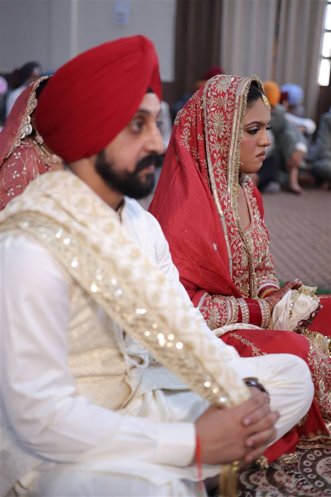 Anand Karaj gurdwara ceremony photographed by Rattu Studio Jalandhar